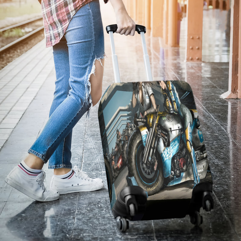 Biker Girls Luggage Cover