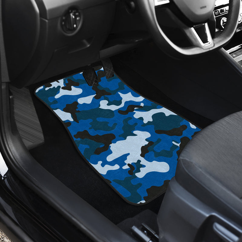 Blue Camouflage Car Floor Mats