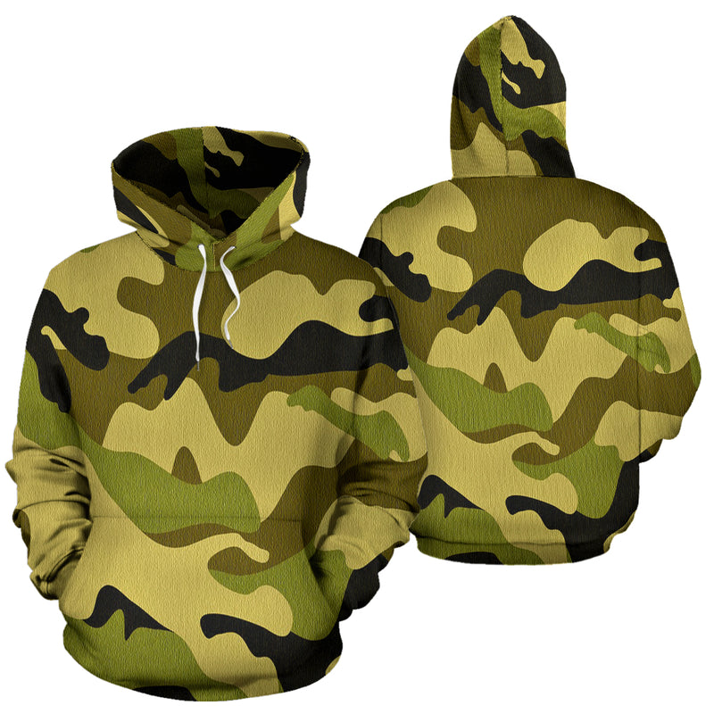 Green Camo All-Over Print Hoodie