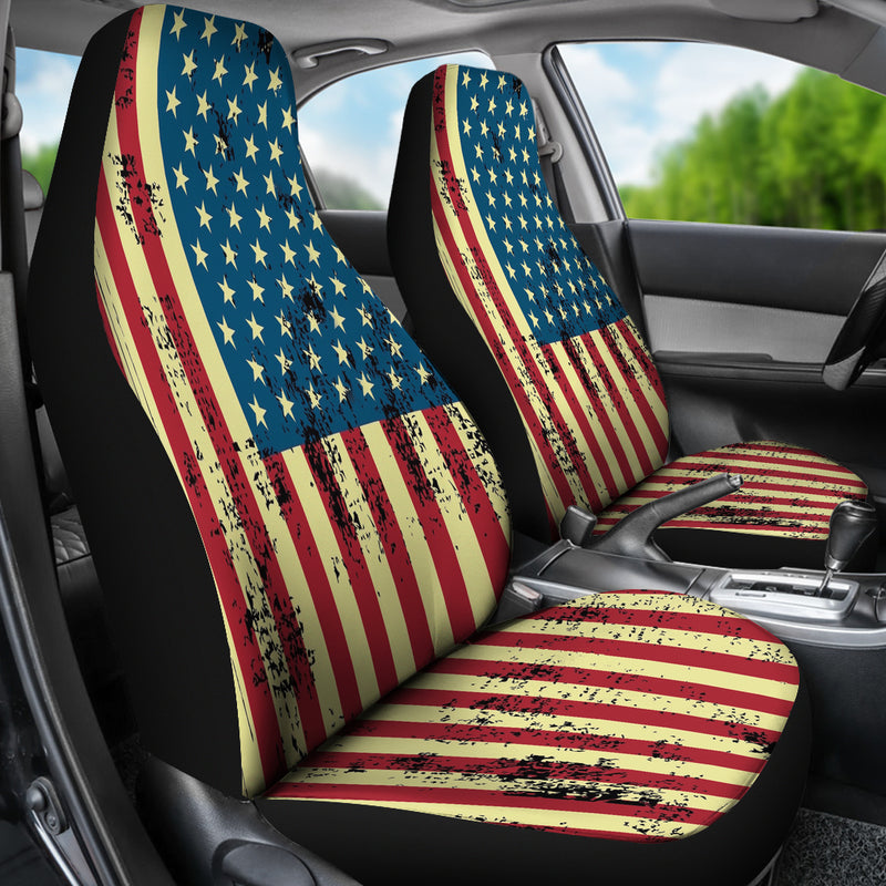 NP American Flag Car Seat Covers
