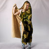 Fractal Camo Hooded Blanket Green for Camouflage Lovers