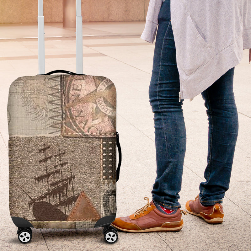 Nautical Luggage Cover