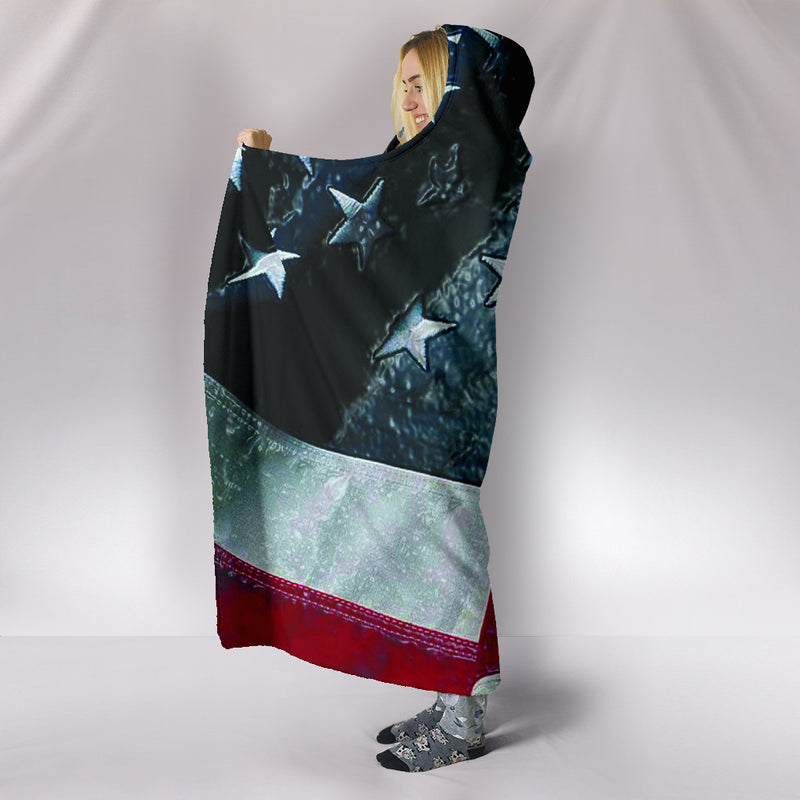 Hooded Blanket dark flag