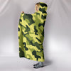 Camouflage Green Hooded Blanket