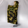 Fractal Camo Hooded Blanket Green for Camouflage Lovers