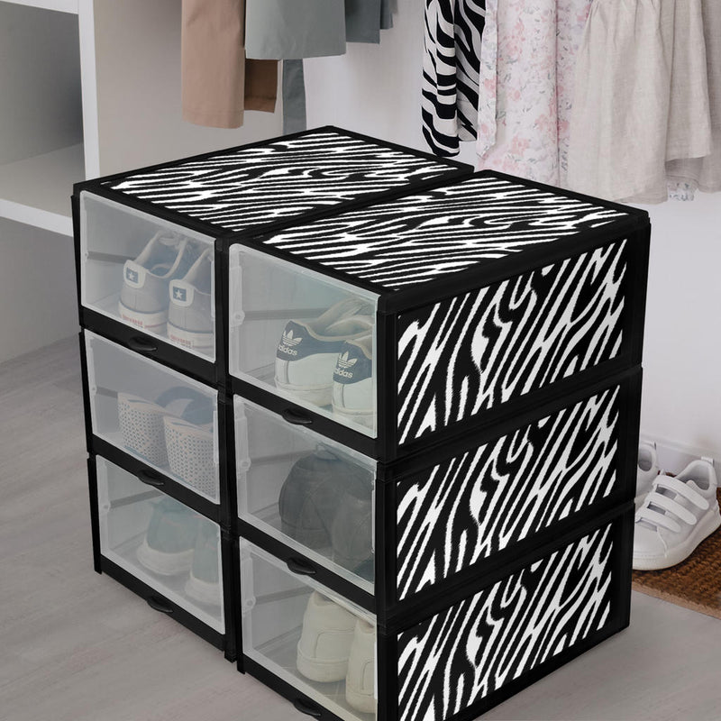 Shoe Organizer Zebra Animal Print