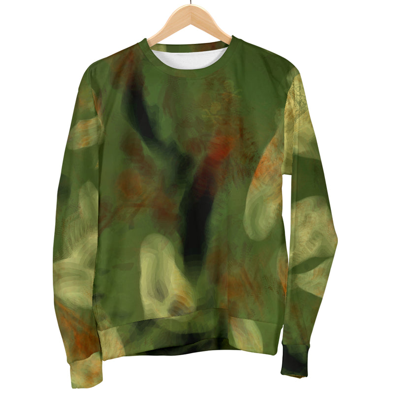 Abstract Camo Hidden Skulls Men's Sweater