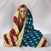 American Flag Hoodie Blanket