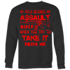 Assault Rifle Crewneck Sweatshirt Big Print