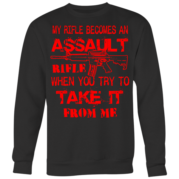 Assault Rifle Crewneck Sweatshirt Big Print