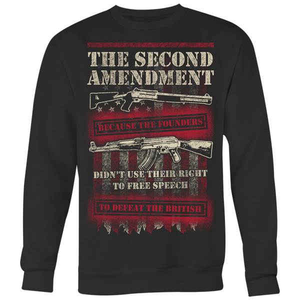 Second Amendment Crewneck Sweatshirt Big Print