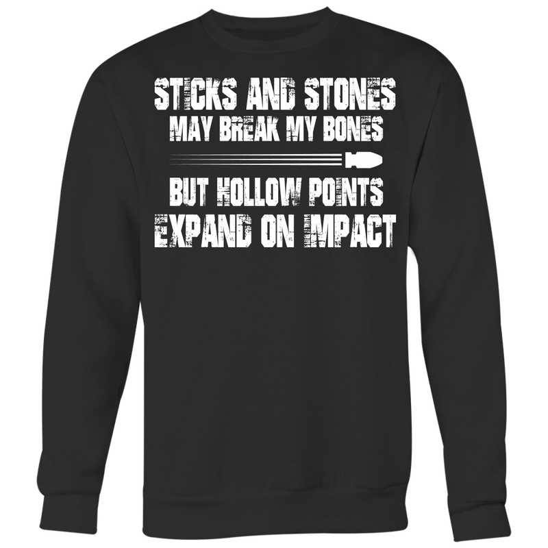 Sticks And Stones Crewneck Sweatshirt Big Print