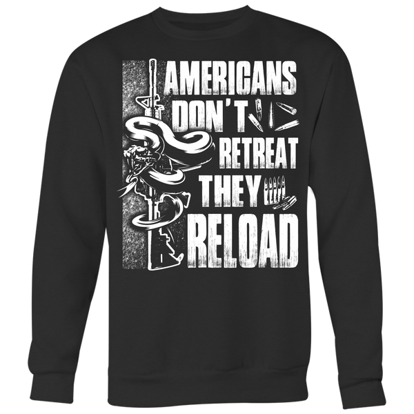 American People Don't Retreat Crewneck Sweatshirt Big Print
