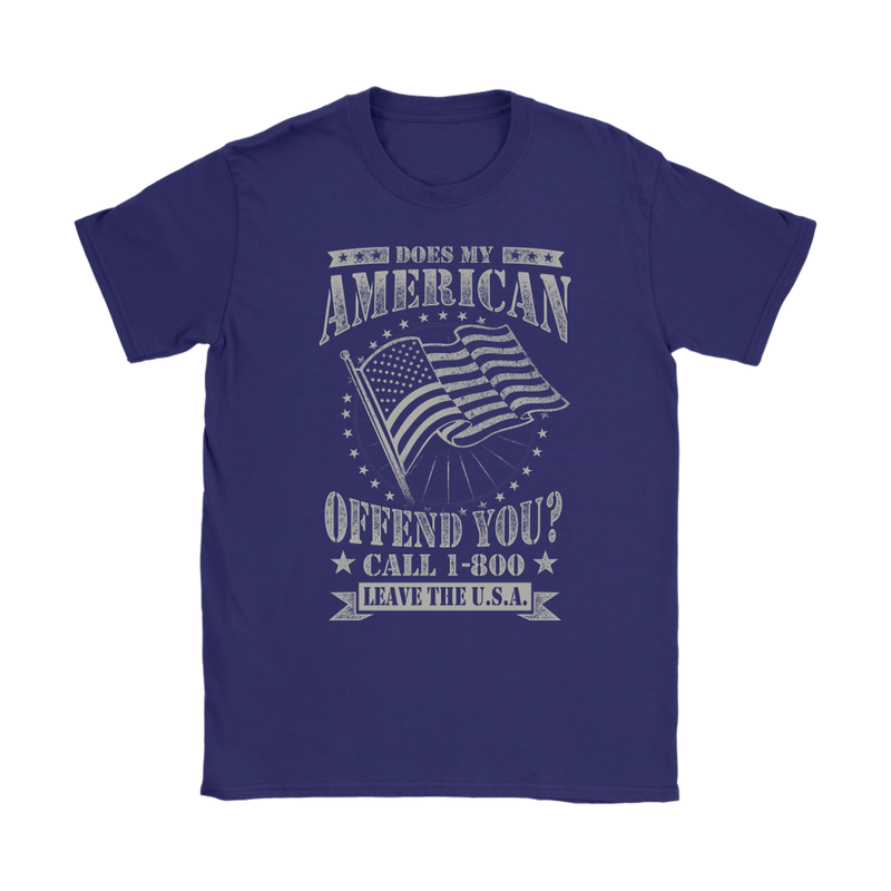 American Flag Womens T-Shirt