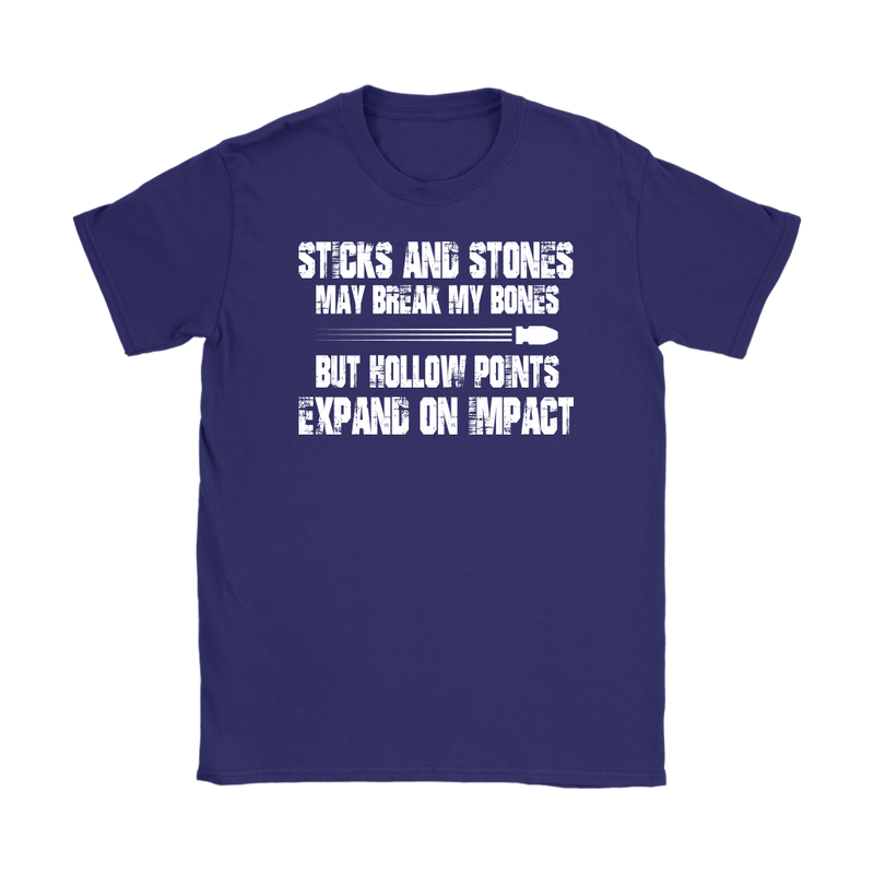 Sticks And Stones Womens T-Shirt