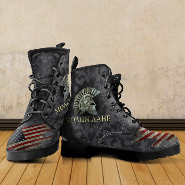 Molon Labe Leather Boots