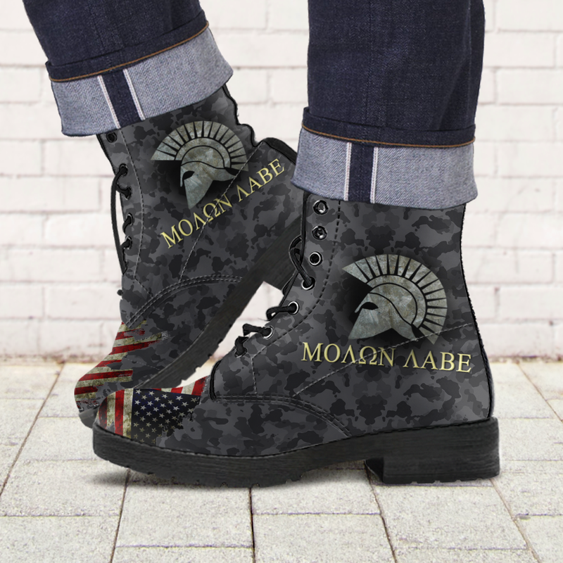Molon Labe Leather Boots