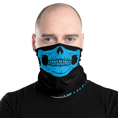 Blue Skull Neck Gaiter
