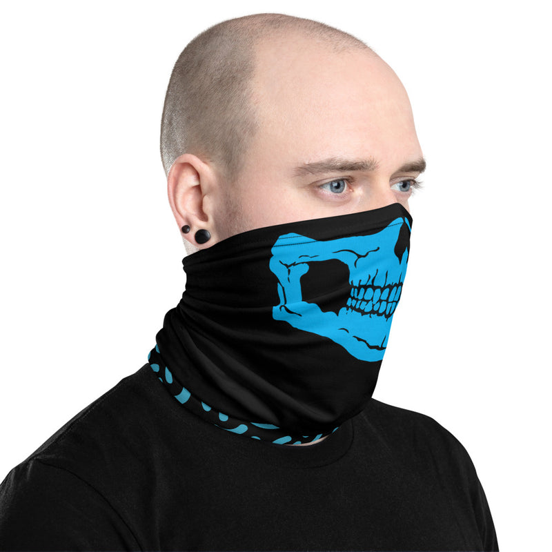 Blue Skull Neck Gaiter