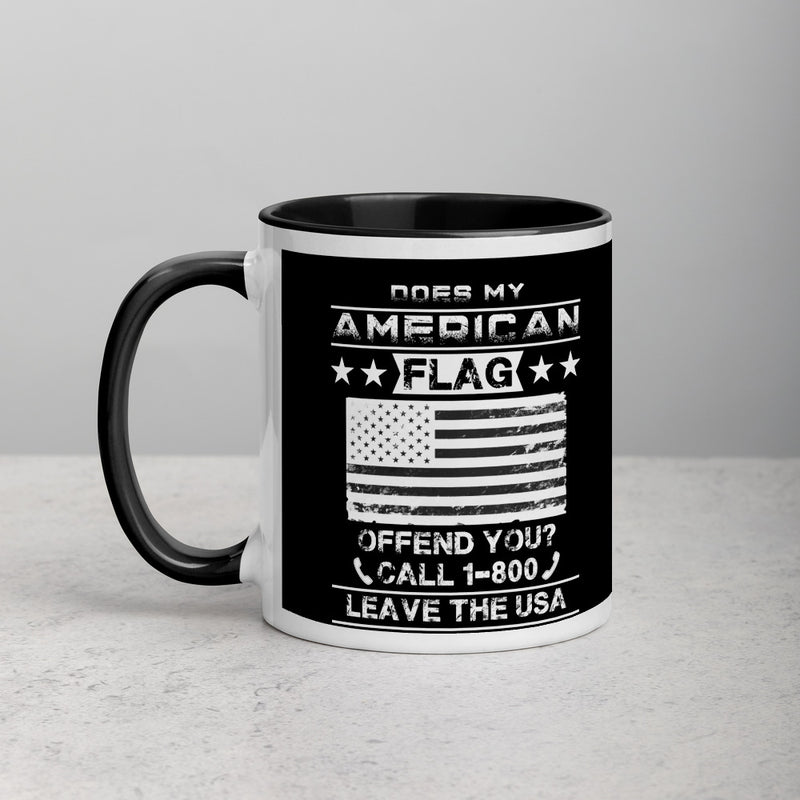 American Flag Mug with Color Inside