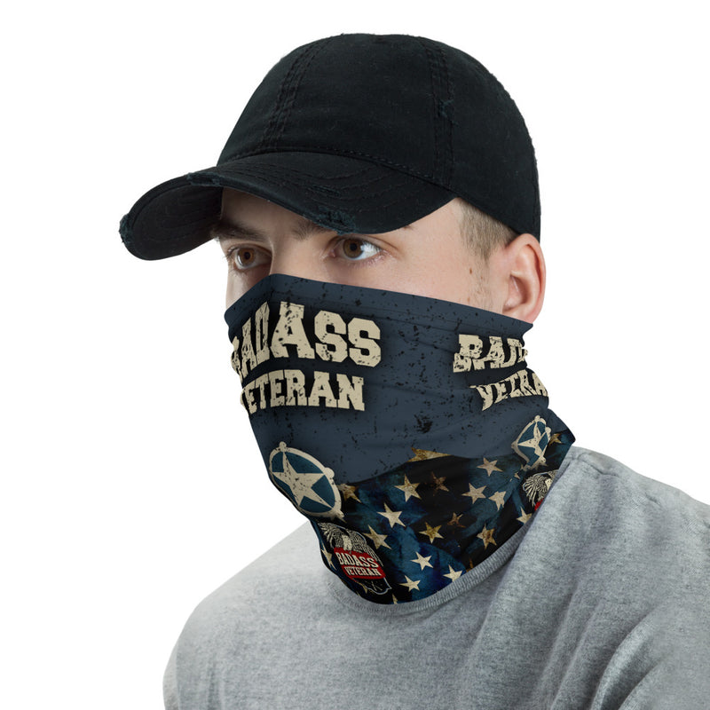 Badass Veteran Blue Star Neck Gaiter
