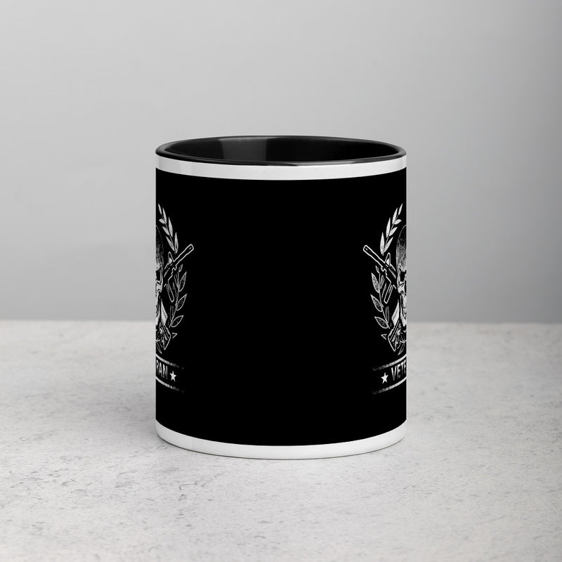 Skull Veteran Mug with Color Inside