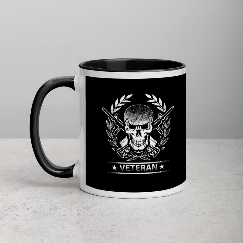 Skull Veteran Mug with Color Inside