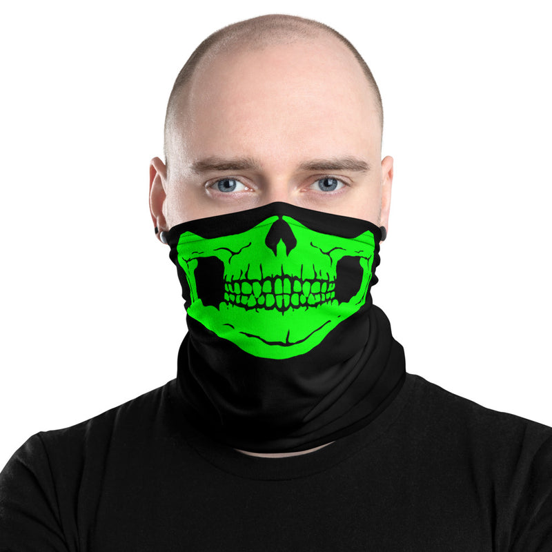 Green Skull Neck Gaiter