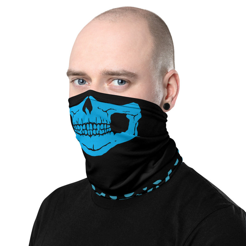 Blue Skull Neck Gaiter