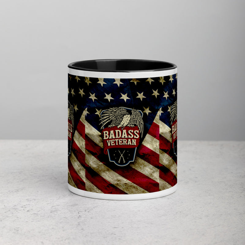 BA Veteran Eagle Mug with Color Inside