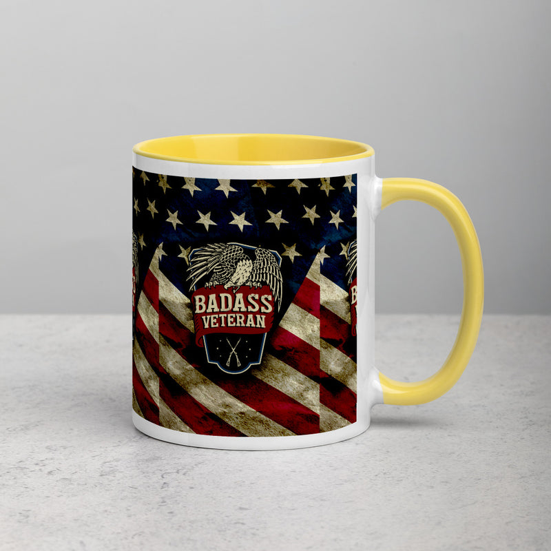BA Veteran Eagle Mug with Color Inside