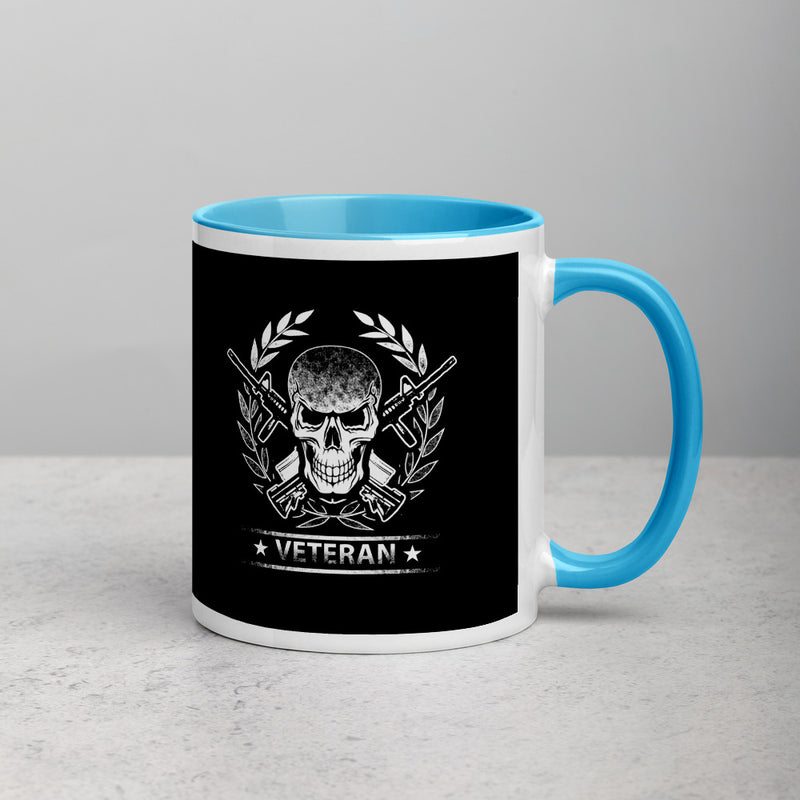 Skull Veteran Mug with Color Inside