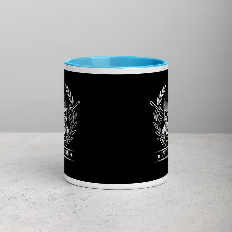 Skull Veteran Mug with Color Inside