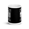 American Flag White GLossy Mug (15oz)