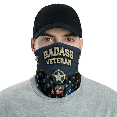 Badass Veteran Blue Star Neck Gaiter