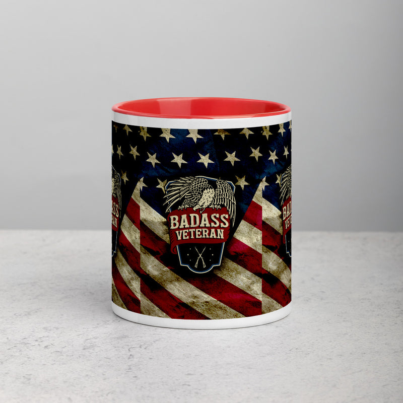 BA Veteran Eagle Mug with Color Inside