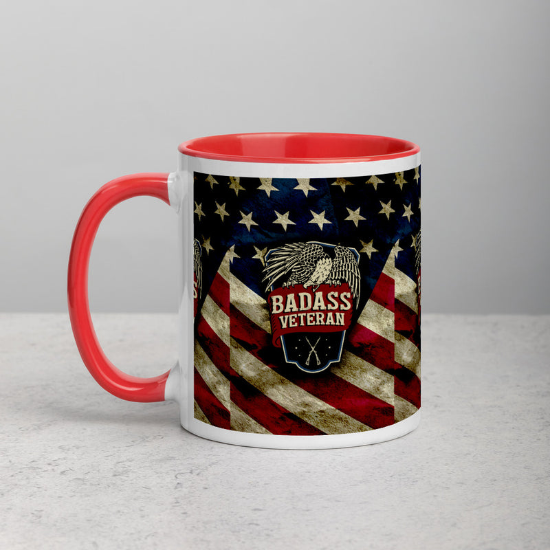 BA Veteran Eagle Mug with Color Inside