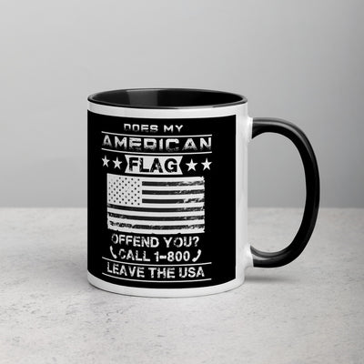 American Flag Mug with Color Inside