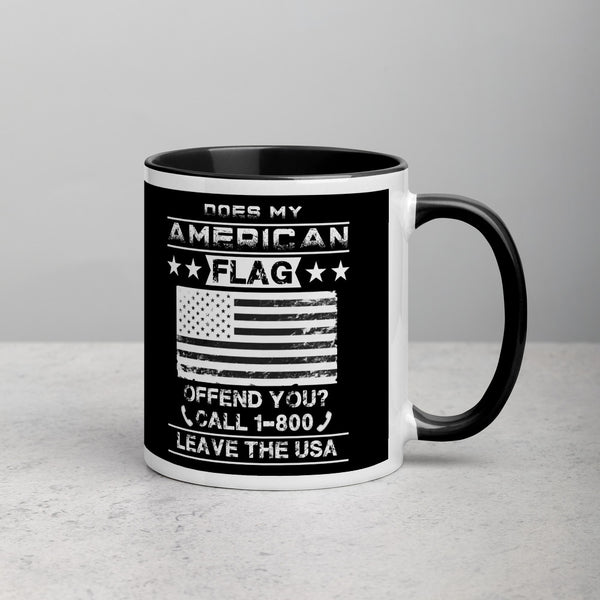 American Flag Mug with Color Inside
