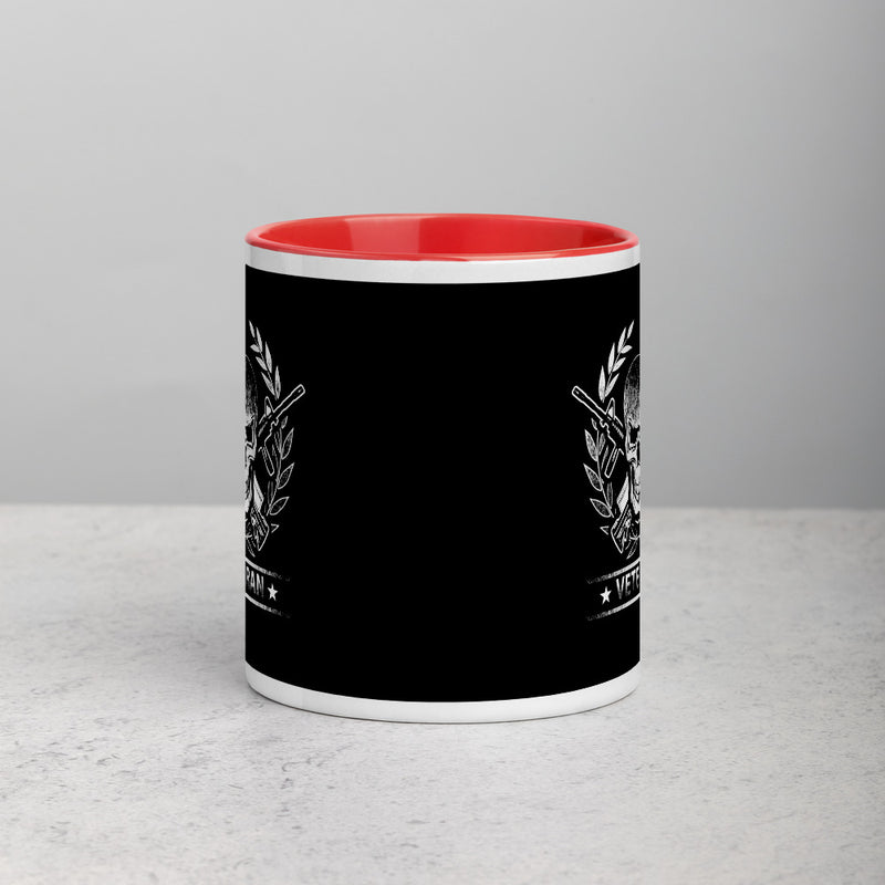 Skull Veteran Mug with Color Inside