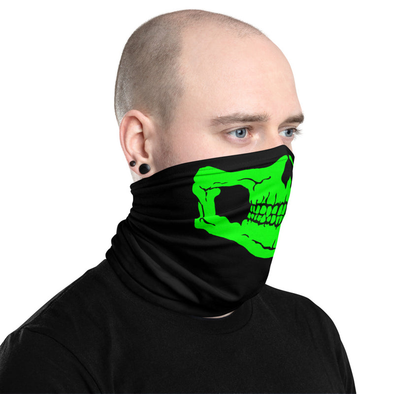 Green Skull Neck Gaiter