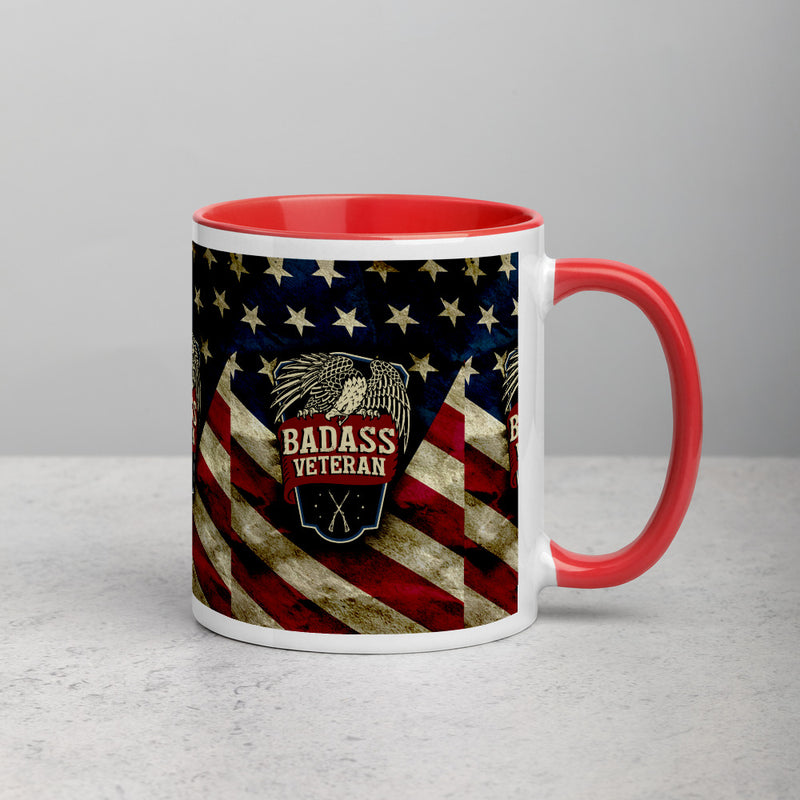 BA Veteran Eagle Mug with Color Inside