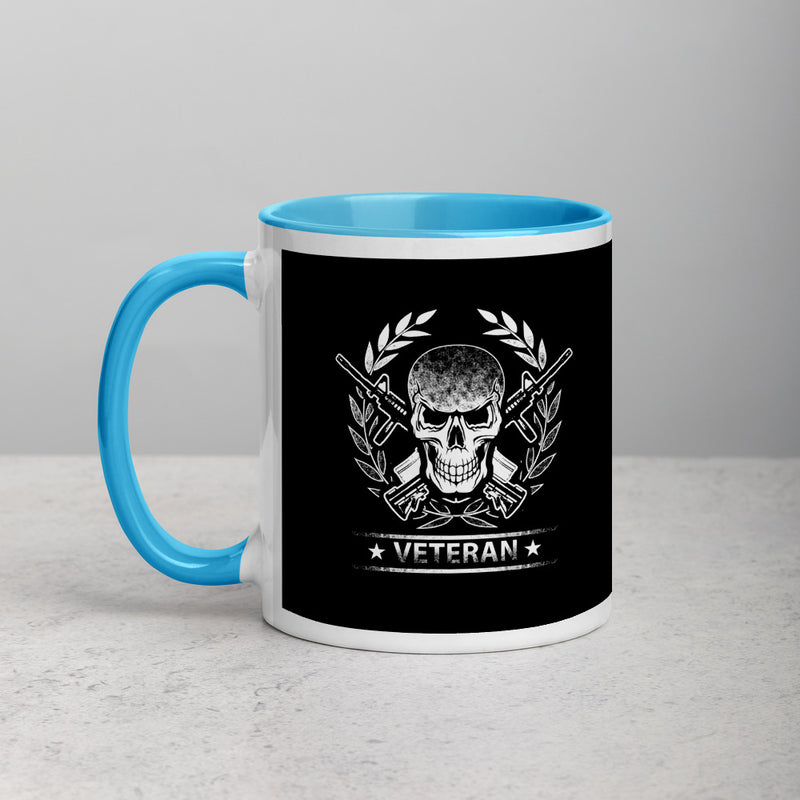 Skull Veteran Mug with Color Inside