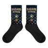 Blue Badass Veteran Socks
