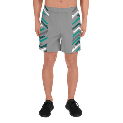 Side Pattern Men's Athletic Long Shorts
