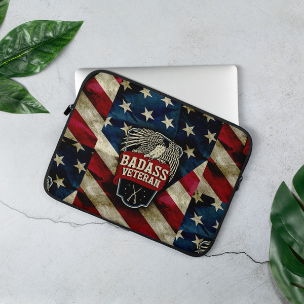 BA Veteran Eagle Laptop Sleeve Cover