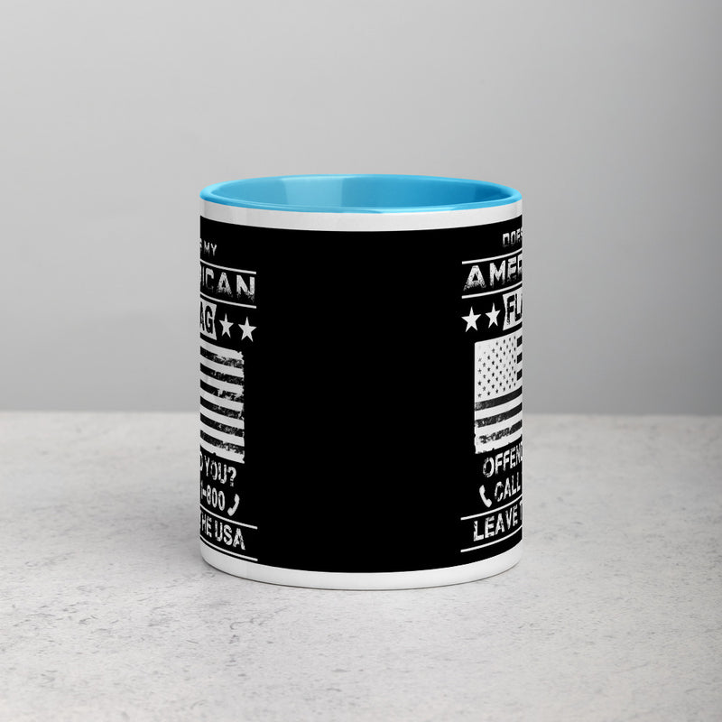 American Flag Mug with Color Inside