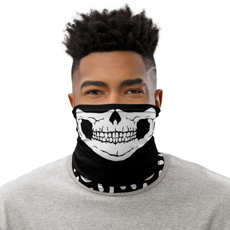 White Skull Neck Gaiter