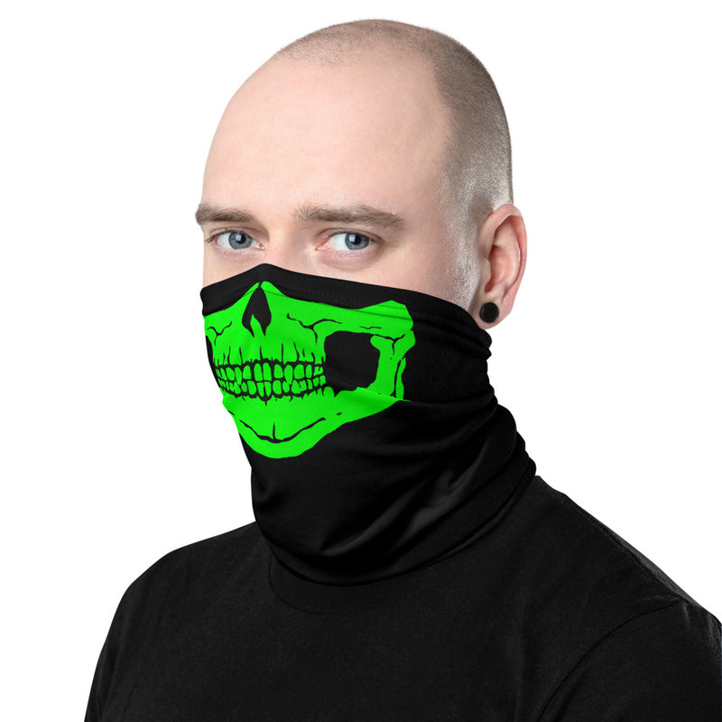Green Skull Neck Gaiter
