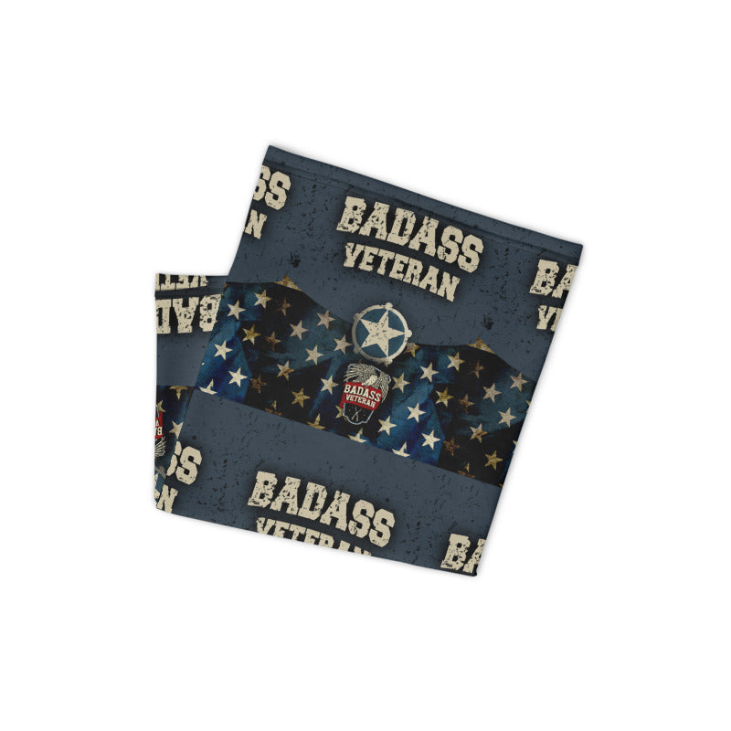 Badass Veteran Blue Star Neck Gaiter